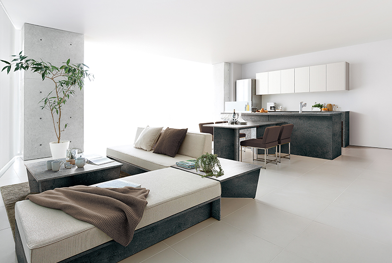 (M)ベトングレー ×(S)ウォームホワイト